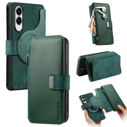CaseNeo MagSafe RFID Anti-theft Zipper Wallet Retro Leather Phone Case, For Galaxy S26+ 5G, For Galaxy S26 Ultra 5G, For Galaxy S26 5G, For Galaxy S25 FE 5G, For Galaxy S25 Edge 5G, For Galaxy S25 5G, For Galaxy S25+ 5G, For Galaxy S25 Ultra 5G        ...