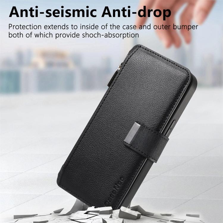 CaseNeo MagSafe RFID Anti-theft Zipper Wallet Retro Leather Phone Case, For Galaxy S26 FE 5G, For Galaxy S26+ 5G, For Galaxy S26 Ultra 5G, For Galaxy S26 5G, For Galaxy S25 FE 5G, For Galaxy S25 Edge 5G, For Galaxy S25 5G, For Galaxy S25+ 5G           ...