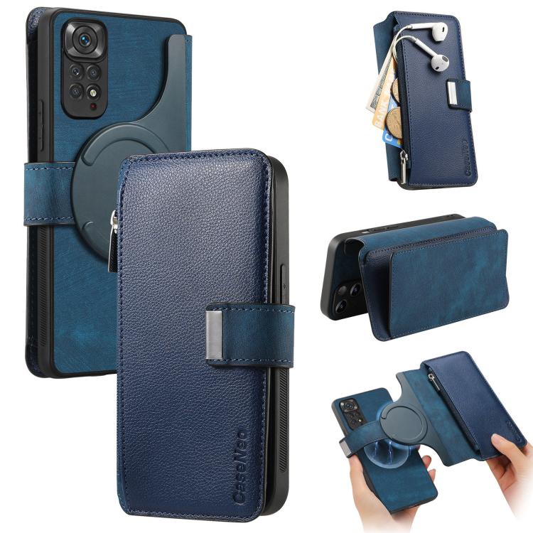 CaseNeo MagSafe RFID Anti-theft Zipper Wallet Retro Leather Phone Case, For Redmi Note 13 4G, For Redmi Note 13R Pro 5G, For Redmi Note 13 5G, For Redmi Note 13 Pro+, For Redmi Note 13 Pro 5G, For Redmi Note 12 4G Global, For Redmi Note 12 Pro+ 5G     ...