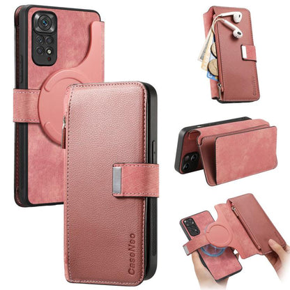 CaseNeo MagSafe RFID Anti-theft Zipper Wallet Retro Leather Phone Case, For Redmi Note 13 4G, For Redmi Note 13R Pro 5G, For Redmi Note 13 5G, For Redmi Note 13 Pro+, For Redmi Note 13 Pro 5G, For Redmi Note 12 4G Global, For Redmi Note 12 Pro+ 5G     ...
