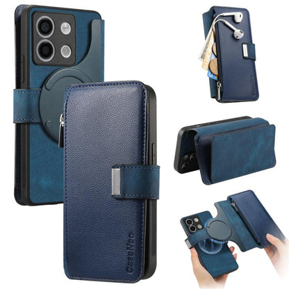 CaseNeo MagSafe RFID Anti-theft Zipper Wallet Retro Leather Phone Case, For Redmi Note 13 4G, For Redmi Note 13R Pro 5G, For Redmi Note 13 5G, For Redmi Note 13 Pro+, For Redmi Note 13 Pro 5G, For Redmi Note 12 4G Global, For Redmi Note 12 Pro+ 5G     ...