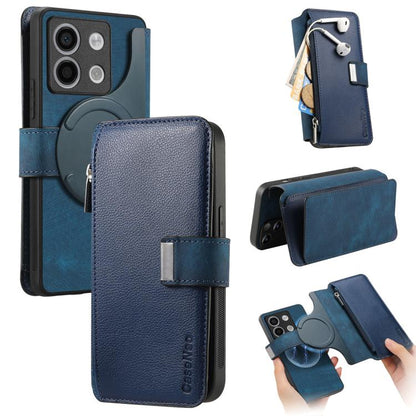 CaseNeo MagSafe RFID Anti-theft Zipper Wallet Retro Leather Phone Case, For Redmi Note 13 4G, For Redmi Note 13R Pro 5G, For Redmi Note 13 5G, For Redmi Note 13 Pro+, For Redmi Note 13 Pro 5G, For Redmi Note 12 4G Global, For Redmi Note 12 Pro+ 5G     ...