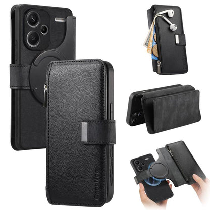 CaseNeo MagSafe RFID Anti-theft Zipper Wallet Retro Leather Phone Case, For Redmi Note 13 4G, For Redmi Note 13R Pro 5G, For Redmi Note 13 5G, For Redmi Note 13 Pro+, For Redmi Note 13 Pro 5G, For Redmi Note 12 4G Global, For Redmi Note 12 Pro+ 5G     ...