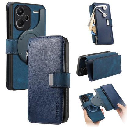 CaseNeo MagSafe RFID Anti-theft Zipper Wallet Retro Leather Phone Case, For Redmi Note 13 4G, For Redmi Note 13R Pro 5G, For Redmi Note 13 5G, For Redmi Note 13 Pro+, For Redmi Note 13 Pro 5G, For Redmi Note 12 4G Global, For Redmi Note 12 Pro+ 5G     ...