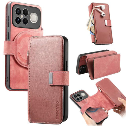 CaseNeo MagSafe RFID Anti-theft Zipper Wallet Retro Leather Phone Case, For Redmi Turbo 5 Max / Poco X8 Pro Max, For Redmi Turbo 5 5G / Poco X8 Pro 5G, For Redmi Note 15 Pro+ Global 163.3mm, For Redmi Note 15 4G / 5G Global 164mm                       ...