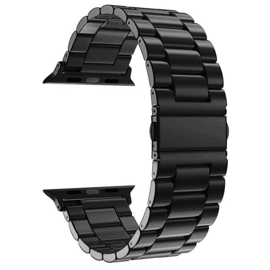 xDfind Three Beads Fold Buckle Stainless Steel Watch Band, For Apple Watch 42 / 44 / 45 / 46 / 49mm, For Apple Watch 38 / 40 / 41 / S10 42mm