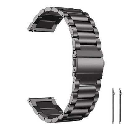 xDfind Three Beads Stainless Steel Watch Band, 14mm, 18mm, 20mm, 22mm