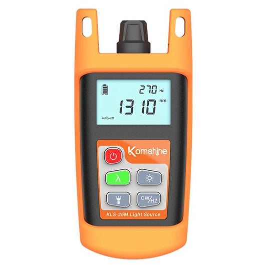 Komshine KLS-25m Dual Wavelength Handheld Fiber Optic Line Tester, KLS-25m