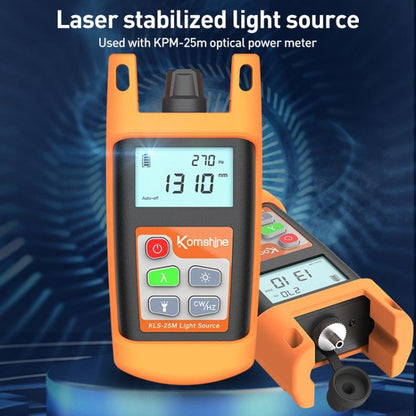 Komshine KLS-25m Dual Wavelength Handheld Fiber Optic Line Tester, KLS-25m