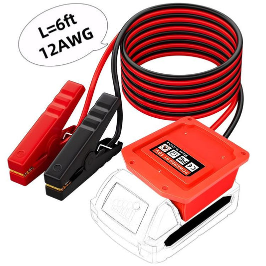 Adaptador de arranque para batería de coche, tipo A para Milwaukee, tipo B para Makita, tipo C para Dewalt