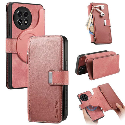 CaseNeo MagSafe RFID Anti-theft Zipper Wallet Retro Leather Phone Case, For OnePlus 15T, For OnePlus Ace 6 / 6T, For OnePlus 15, For OnePlus Ace 5, For OnePlus 13, For OnePlus 12, For OnePlus 11