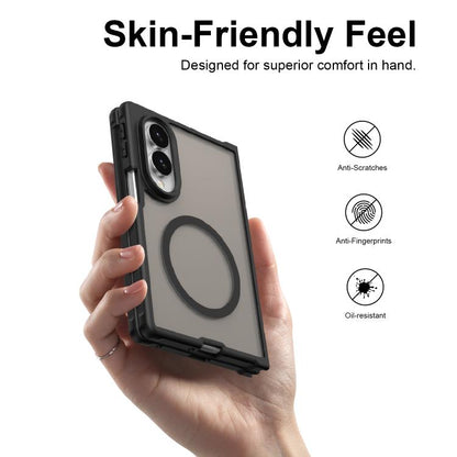 Fan Dun Series TPU Hybrid PC Frosted Magsafe Phone Case, For Galaxy Z Fold8 5G, For Galaxy Z Flip8 5G, For Samsung Galaxy Z Fold7 5G, For Samsung Galaxy Z Flip7 5G