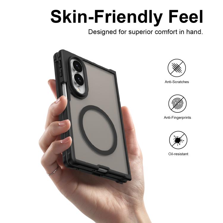 Fan Dun Series TPU Hybrid PC Frosted Magsafe Phone Case, For Galaxy Z Fold8 5G, For Galaxy Z Fold8 Ultra 5G, For Galaxy Z Flip8 5G, For Samsung Galaxy Z Fold7 5G, For Samsung Galaxy Z Flip7 5G