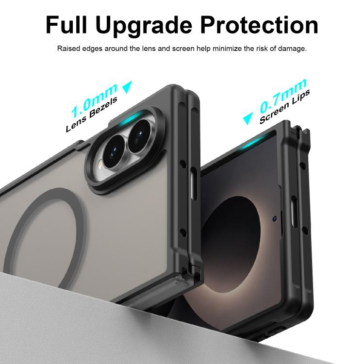 Fan Dun Series TPU Hybrid PC Frosted Magsafe Phone Case, For Galaxy Z Fold8 5G, For Galaxy Z Fold8 Ultra 5G, For Galaxy Z Flip8 5G, For Samsung Galaxy Z Fold7 5G, For Samsung Galaxy Z Flip7 5G
