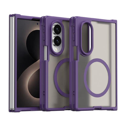 Fan Dun Series TPU Hybrid PC Frosted Magsafe Phone Case, For Galaxy Z Fold8 5G, For Galaxy Z Flip8 5G, For Samsung Galaxy Z Fold7 5G, For Samsung Galaxy Z Flip7 5G