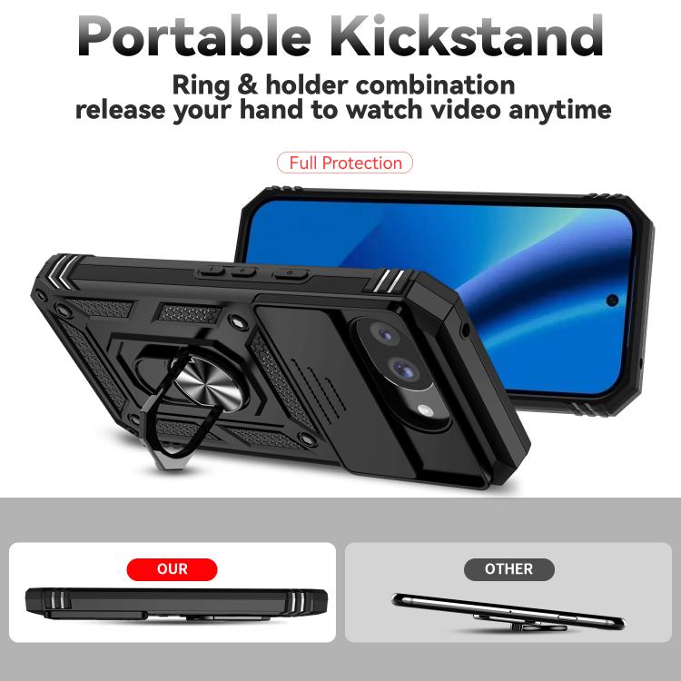 Sliding Camshield Holder Phone Case, For Google Pixel 10a, For Google Pixel 10 Pro XL, For Google Pixel 10 Pro, For Google Pixel 10, For Google Pixel 9 Pro XL