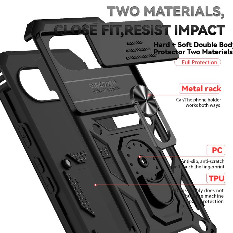 Sliding Camshield Holder Phone Case, For Google Pixel 10a, For Google Pixel 10 Pro XL, For Google Pixel 10 Pro, For Google Pixel 10, For Google Pixel 9 Pro XL