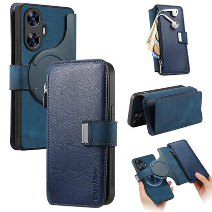CaseNeo MagSafe RFID Anti-theft Zipper Wallet Retro Leather Phone Case, For Realme 16 Pro+ 5G, For Realme 16 Pro 5G, For Realme GT 8 Pro Global, For Realme 15T 5G Global, For Realme 14, For Realme 14 Pro+, For Realme 14 Pro, For Realme Neo7            ...