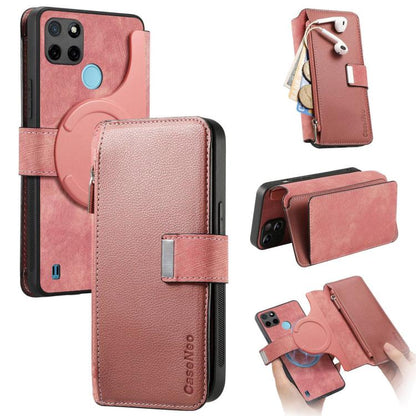 CaseNeo MagSafe RFID Anti-theft Zipper Wallet Retro Leather Phone Case, For Realme 16 Pro+ 5G, For Realme 16 Pro 5G, For Realme GT 8 Pro Global, For Realme 15T 5G Global, For Realme 14, For Realme 14 Pro+, For Realme 14 Pro, For Realme Neo7            ...