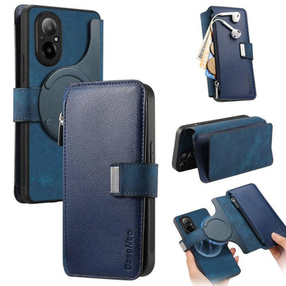 CaseNeo MagSafe RFID Anti-theft Zipper Wallet Retro Leather Phone Case, For Realme 16 Pro+ 5G, For Realme 16 Pro 5G, For Realme GT 8 Pro Global, For Realme 15T 5G Global, For Realme 14, For Realme 14 Pro+, For Realme 14 Pro, For Realme Neo7            ...