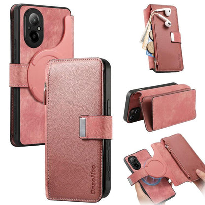 CaseNeo MagSafe RFID Anti-theft Zipper Wallet Retro Leather Phone Case, For Realme 16 Pro+ 5G, For Realme 16 Pro 5G, For Realme GT 8 Pro Global, For Realme 15T 5G Global, For Realme 14, For Realme 14 Pro+, For Realme 14 Pro, For Realme Neo7            ...