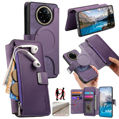 CaseNeo MagSafe RFID Anti-theft Zipper Wallet Retro Leather Phone Case, For Realme 16 Pro+ 5G, For Realme 16 Pro 5G, For Realme GT 8 Pro Global, For Realme 15T 5G Global, For Realme 14, For Realme 14 Pro+, For Realme 14 Pro, For Realme Neo7            ...