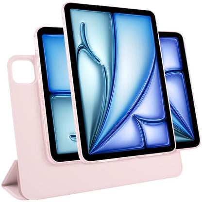 Trifold Magnetic Split Acrylic Leather Tablet Case