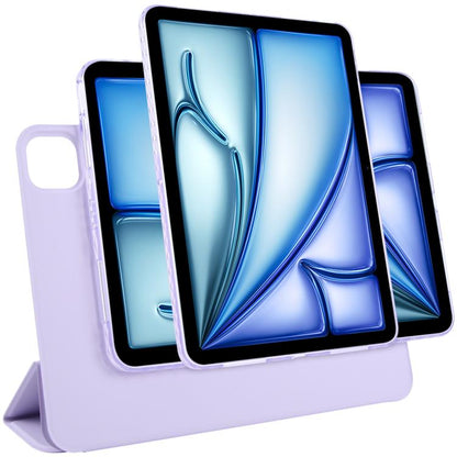 Trifold Magnetic Split Acrylic Leather Tablet Case