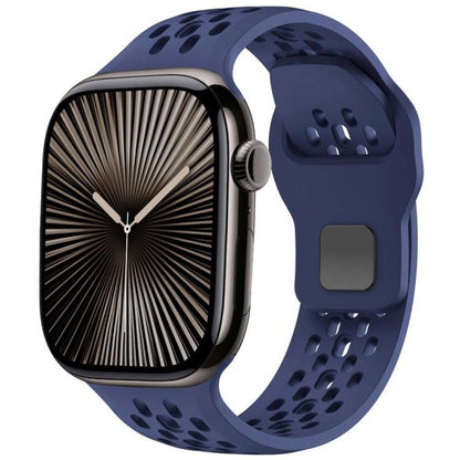 xDfind Mesh Reverse Buckle Silicone Watch Band, For Apple Watch 46mm / 49mm / 45mm / 44mm, For Apple Watch 42mm / 41mm / 40mm / 38mm