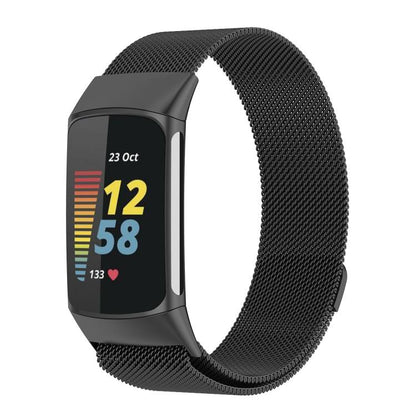 For Fitbit Charge 5 xDfind Milanese Magnetic Metal Watch Band, S, L