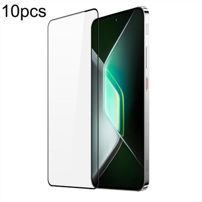 10pcs DUX DUCIS 0.33mm 9H Medium Alumina Tempered Glass Film, For Infinix GT 50 Pro 5G, For Infinix Hot 60 4G / 60i 4G, For Infinix Hot 60 Pro+ 4G, For Infinix Hot 60 Pro 4G, For Infinix Smart 10 4G / 10 Plus 4G, For Infinix GT 30 Pro