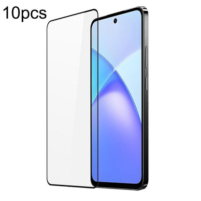 10pcs DUX DUCIS 0.33mm 9H Medium Alumina Tempered Glass Film, For Infinix GT 50 Pro 5G, For Infinix Hot 60 4G / 60i 4G, For Infinix Hot 60 Pro+ 4G, For Infinix Hot 60 Pro 4G, For Infinix Smart 10 4G / 10 Plus 4G, For Infinix GT 30 Pro