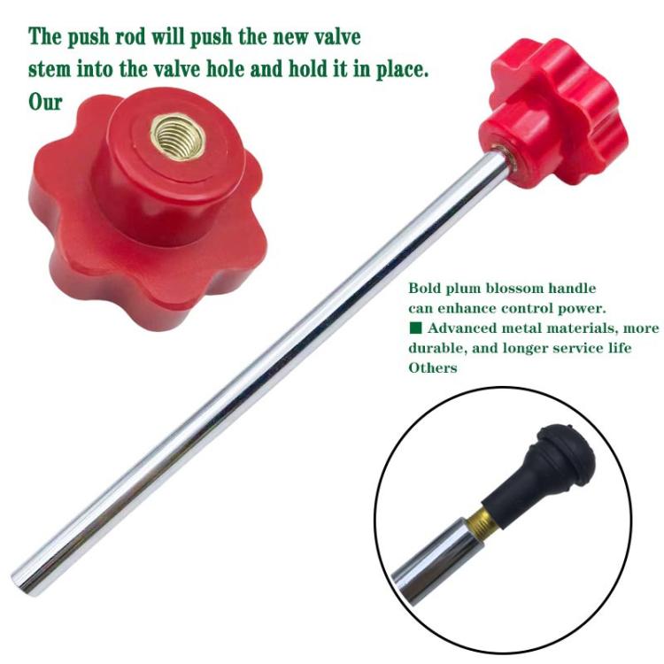 13 pièces / Kit Outil de réparation de pneu de voiture Jeu d'outils d'installation de valve, 13 pièces / Kit