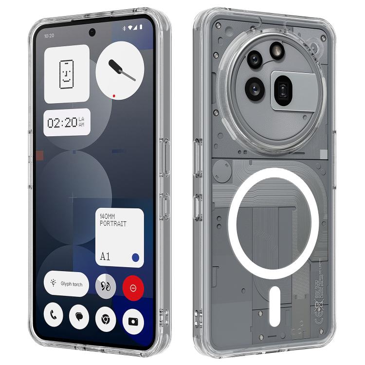 MagSafe Clear Acrylic PC Hybrid TPU Phone Case, For Nothing Phone 4a Pro, For Nothing Phone 4a, For Nothing Phone 3a Lite, For Nothing Phone 3, For Nothing CMF Phone 2 Pro, For Nothing Phone 3a, For Nothing Phone 3a Pro