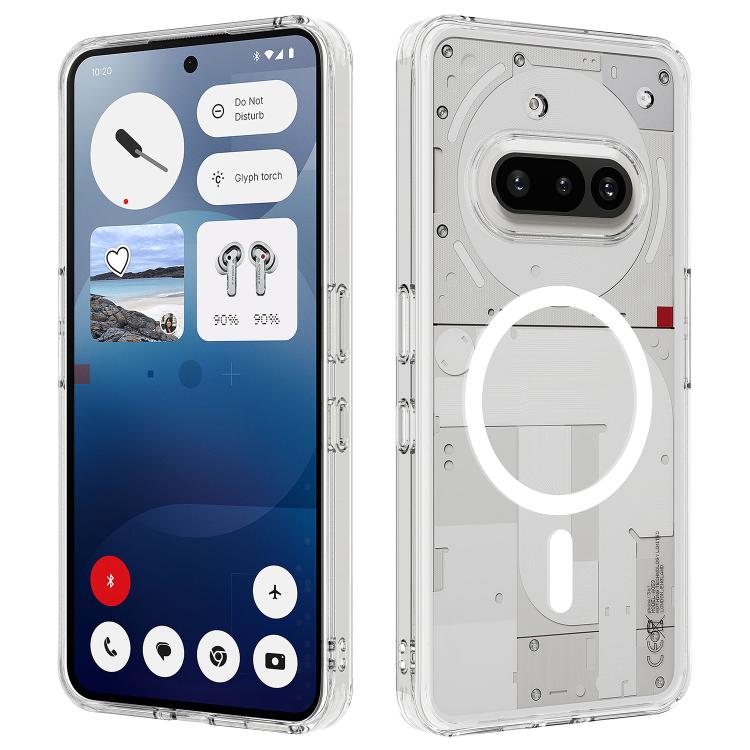MagSafe Clear Acrylic PC Hybrid TPU Phone Case, For Nothing Phone 4a Pro, For Nothing Phone 4a, For Nothing Phone 3a Lite, For Nothing Phone 3, For Nothing CMF Phone 2 Pro, For Nothing Phone 3a, For Nothing Phone 3a Pro