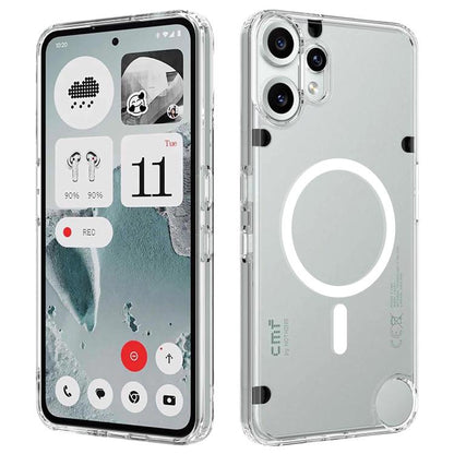 MagSafe Clear Acrylic PC Hybrid TPU Phone Case, For Nothing Phone 4a Pro, For Nothing Phone 4a, For Nothing Phone 3a Lite, For Nothing Phone 3, For Nothing CMF Phone 2 Pro, For Nothing Phone 3a, For Nothing Phone 3a Pro