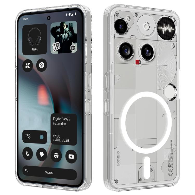 MagSafe Clear Acrylic PC Hybrid TPU Phone Case, For Nothing Phone 4a Pro, For Nothing Phone 4a, For Nothing Phone 3a Lite, For Nothing Phone 3, For Nothing CMF Phone 2 Pro, For Nothing Phone 3a, For Nothing Phone 3a Pro