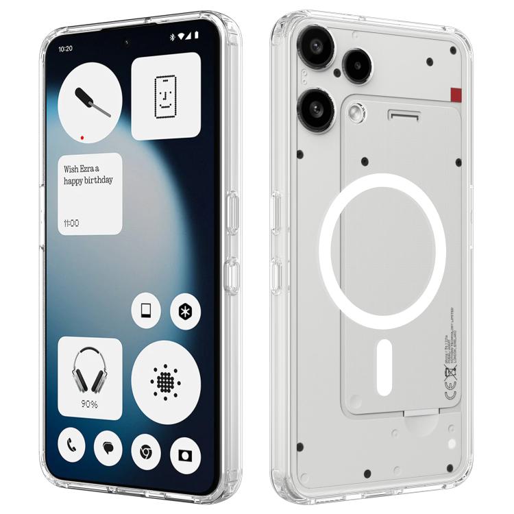 MagSafe Clear Acrylic PC Hybrid TPU Phone Case, For Nothing Phone 4a Pro, For Nothing Phone 4a, For Nothing Phone 3a Lite, For Nothing Phone 3, For Nothing CMF Phone 2 Pro, For Nothing Phone 3a, For Nothing Phone 3a Pro
