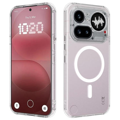 MagSafe Clear Acrylic PC Hybrid TPU Phone Case, For Nothing Phone 4a Pro, For Nothing Phone 4a, For Nothing Phone 3a Lite, For Nothing Phone 3, For Nothing CMF Phone 2 Pro, For Nothing Phone 3a, For Nothing Phone 3a Pro