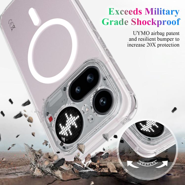 MagSafe Clear Acrylic PC Hybrid TPU Phone Case, For Nothing Phone 4a Pro, For Nothing Phone 4a, For Nothing Phone 3a Lite, For Nothing Phone 3, For Nothing CMF Phone 2 Pro, For Nothing Phone 3a, For Nothing Phone 3a Pro
