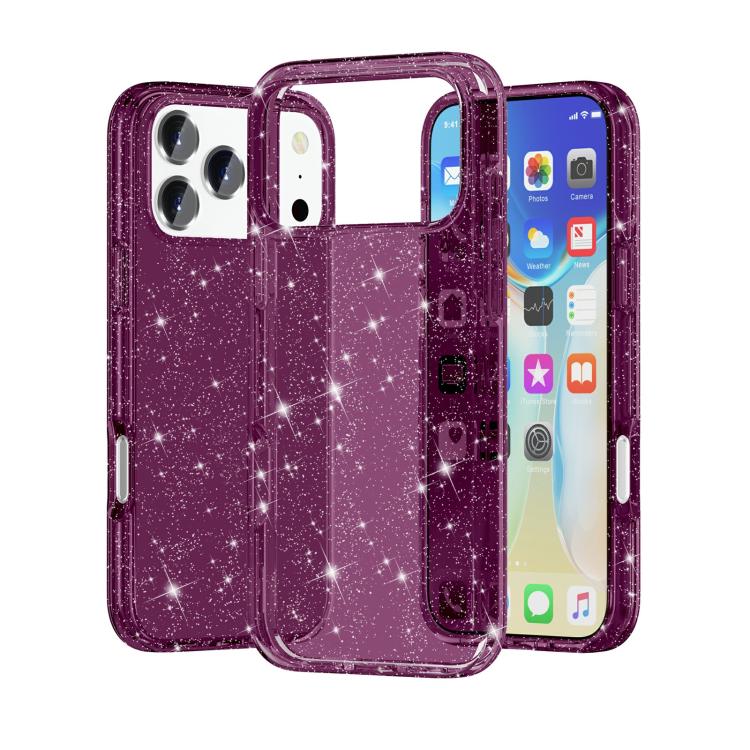 Shockproof Terminator Glitter Powder Phone Case, For iPhone 18 Pro / 17 Pro, For iPhone 18 Pro Max / 17 Pro Max, For iPhone 17, For iPhone Air