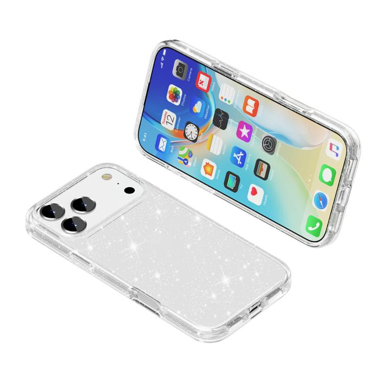 Shockproof Terminator Glitter Powder Phone Case, For iPhone 18 Pro / 17 Pro, For iPhone 18 Pro Max / 17 Pro Max, For iPhone 17, For iPhone Air