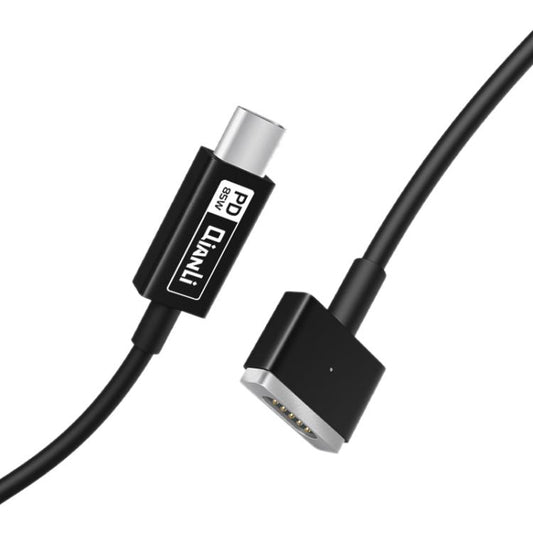 QianLi Adaptive Notebook Power Cable, T Head to Type-C, L Head to Type-C, Type-C