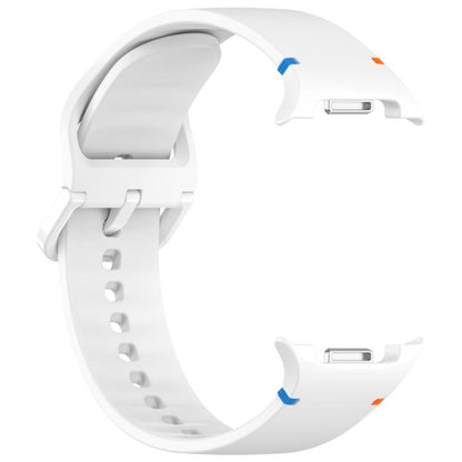 For Samsung Galaxy Watch8 Classic 46mm / Watch8 44mm / 40mm xDfind Stitched Solid Color Silicone Watch Band, 20mm, 22mm
