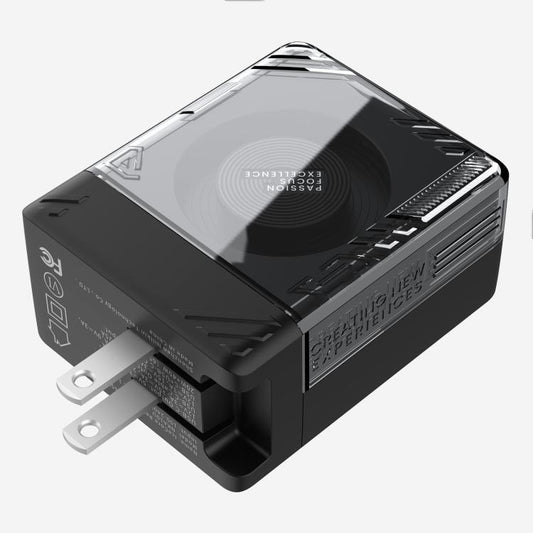 Nillkin IceCore Retractable 65W GaN Fast Charger with Type-C / USB-C Cable, US Plug