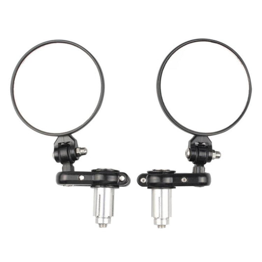 2pcs/Set Folding Motorcycle Handlebar Rearview Mirror Round Reversing Mirror