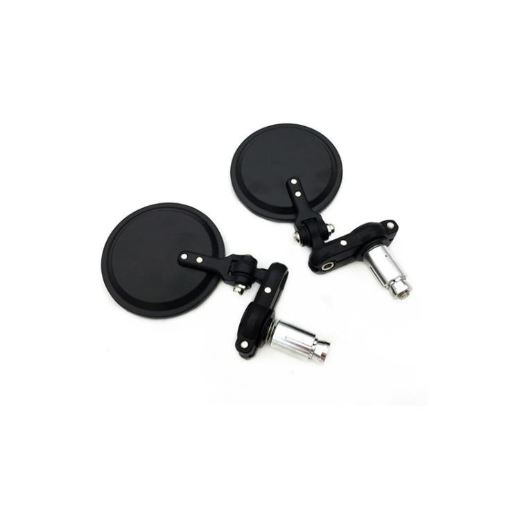 2pcs/Set Folding Motorcycle Handlebar Rearview Mirror Round Reversing Mirror