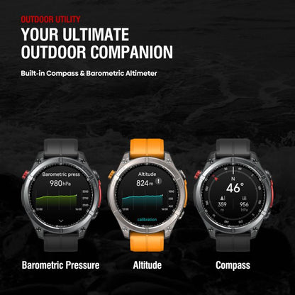 Zeblaze Stratos 4 Rugged Outdoor GPS Smart Watch 1.43 inch Screen 5 ATM & IP69K