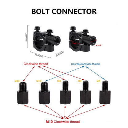 Universal ATV Round Foldable Rearview Mirror Reflective Mirror