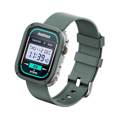 MOMAX SW3S Montre de Sport Intelligente avec Écran de 1,99 Pouces et Étanche 3 ATM